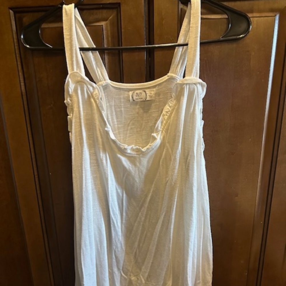 White 24/7 Maurice's 1X Tank Top